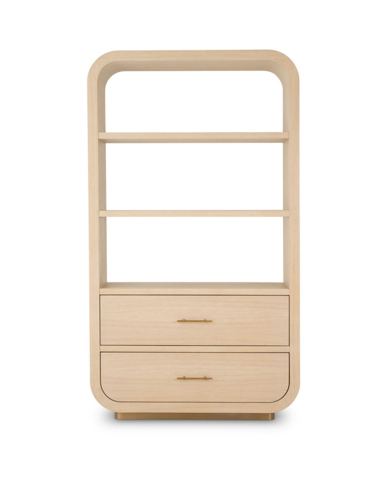 Quinton-Bücherregal, natürliches Eichenfurnier