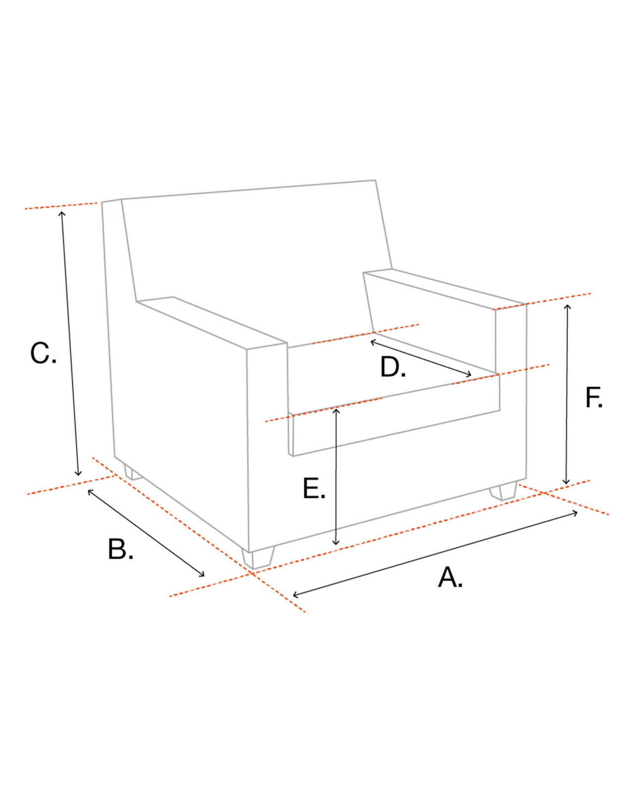 Trapezium fåtölj bouclé cream
