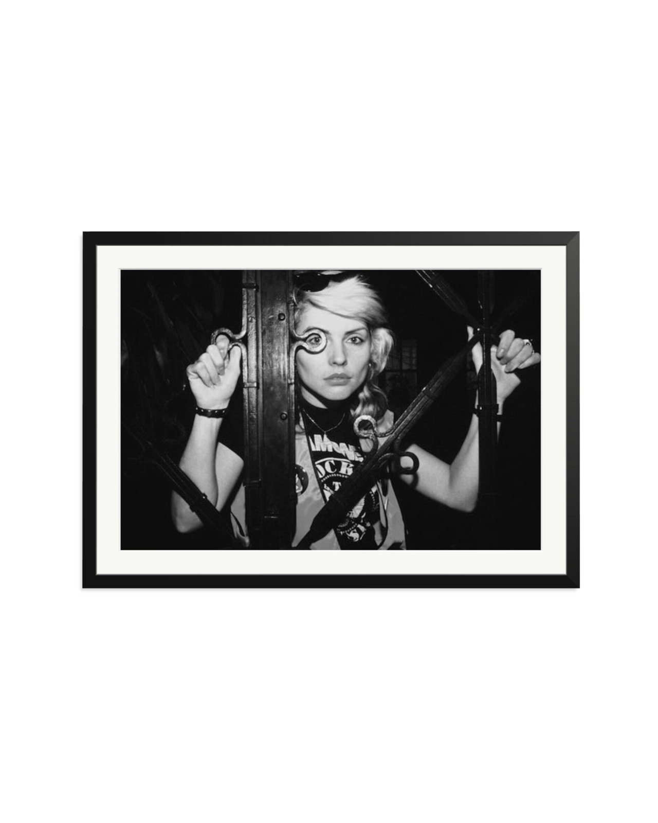 Debbie Harry of Blondie Black & White Black / XXL