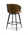 Camerota Bar Stool Sabino Beige/Walnut