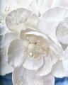 Magnolia Pearl dekorationskvist vit
