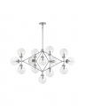 Bistro Four Arm Chandelier Polished Nickel