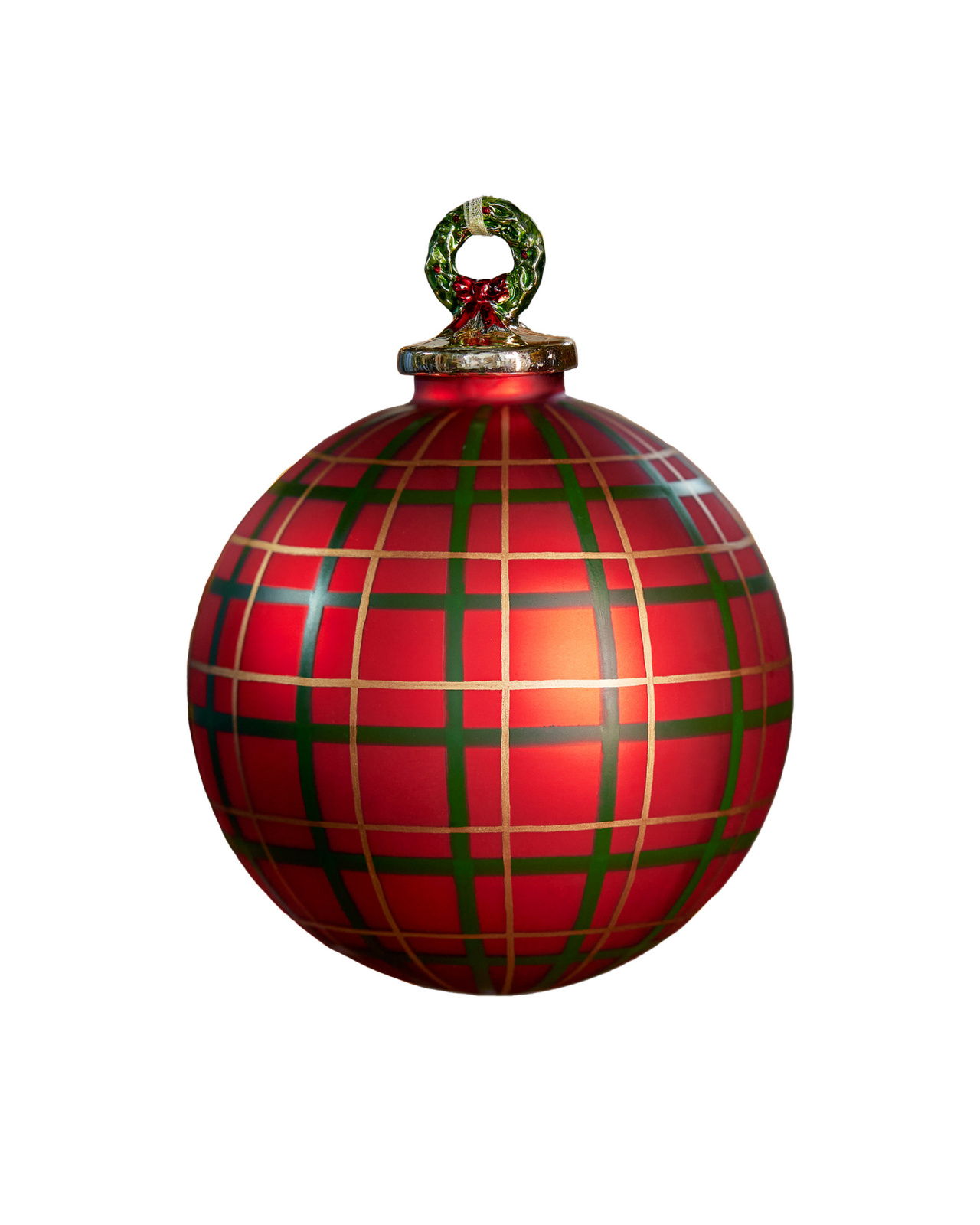 Imperial Wreath kerstbal rood 10 cm