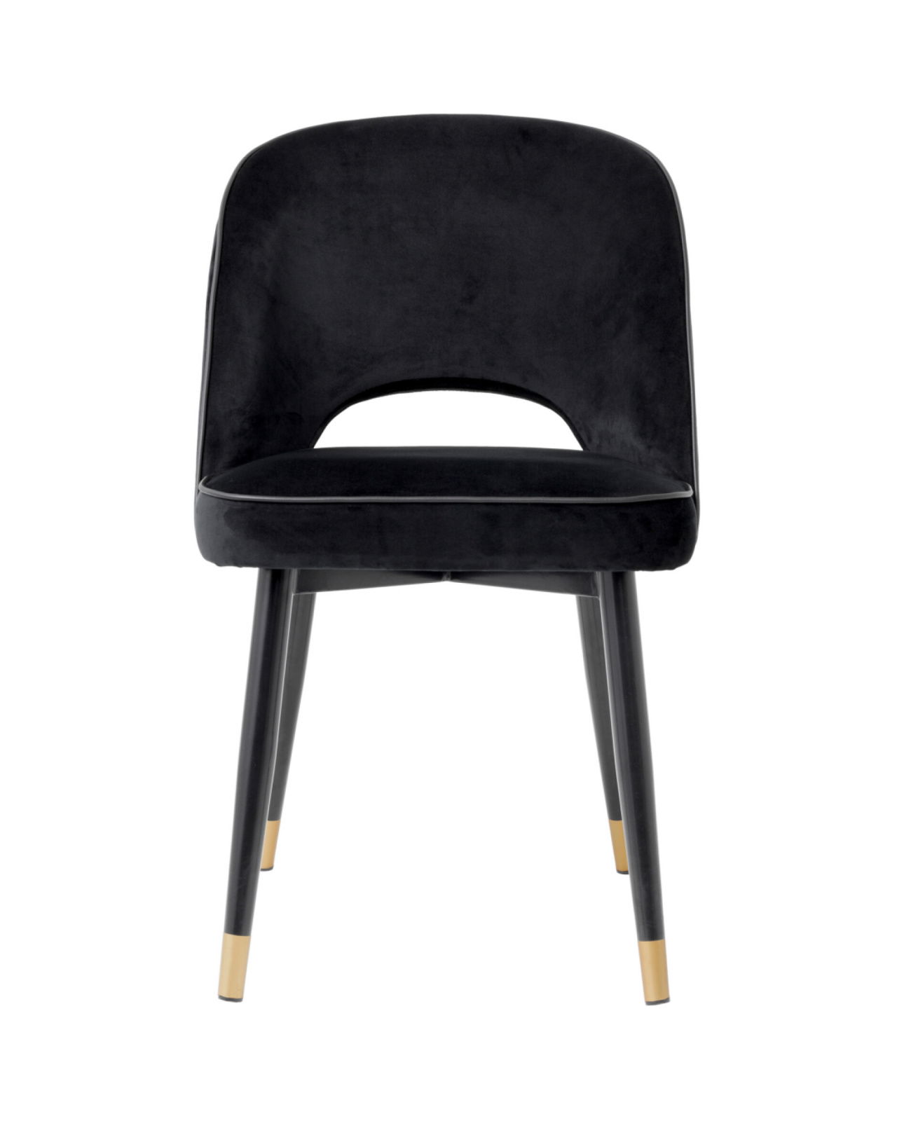 Cliff spisestole roche black velvet 2-sæt