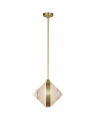 Copper Coast 15" Pendant Karo Cut Brass