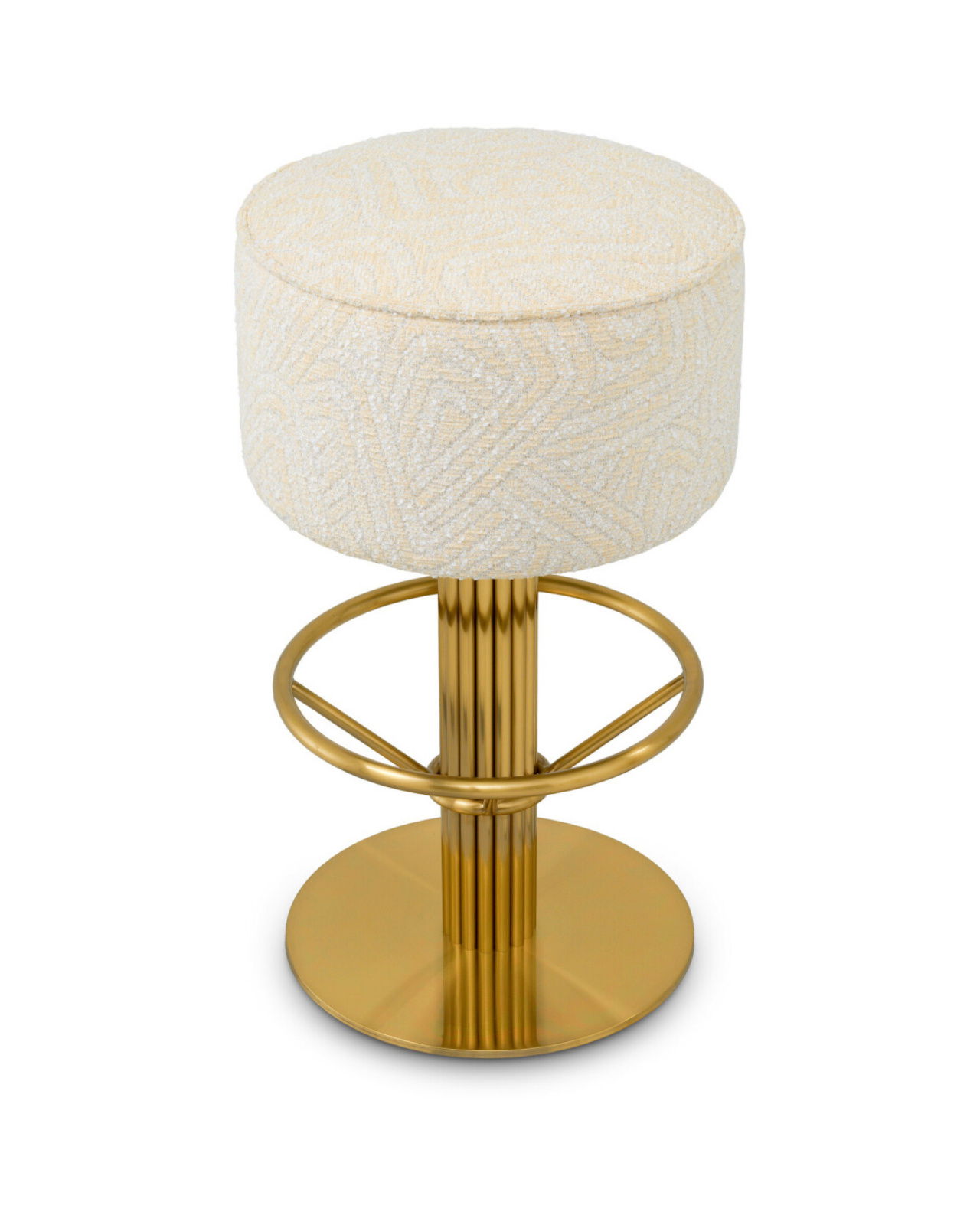 Carleton barkruk cream/messing