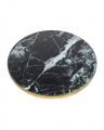 Side Table Parme black faux marble OUTLET