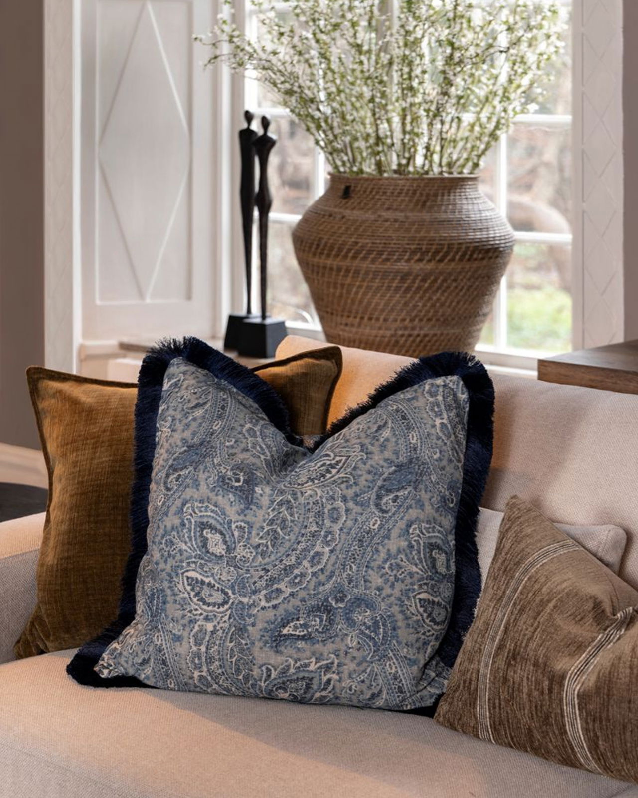 Gabby cushion cover camel