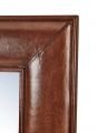 Kensington wall mirror, leather
