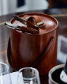 Kensington ice bucket leather
