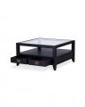 Martino Coffee Table Glass Top Iconic Black