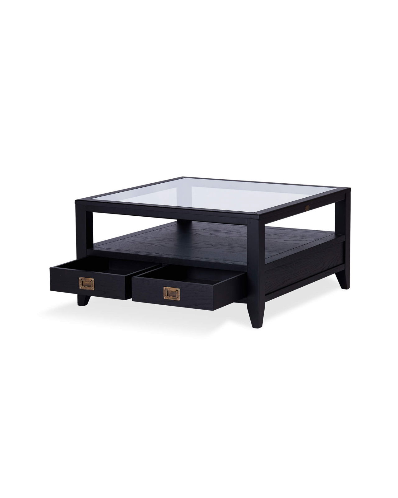 Martino soffbord glasskiva iconic black