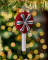 Lola Lollipop Ornament Red/White