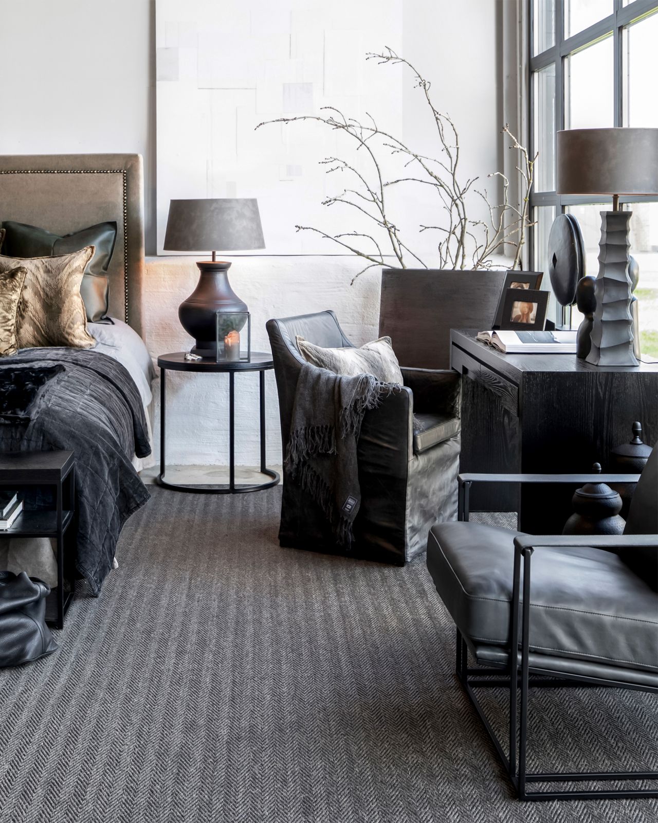 Pisa bordslampa svart