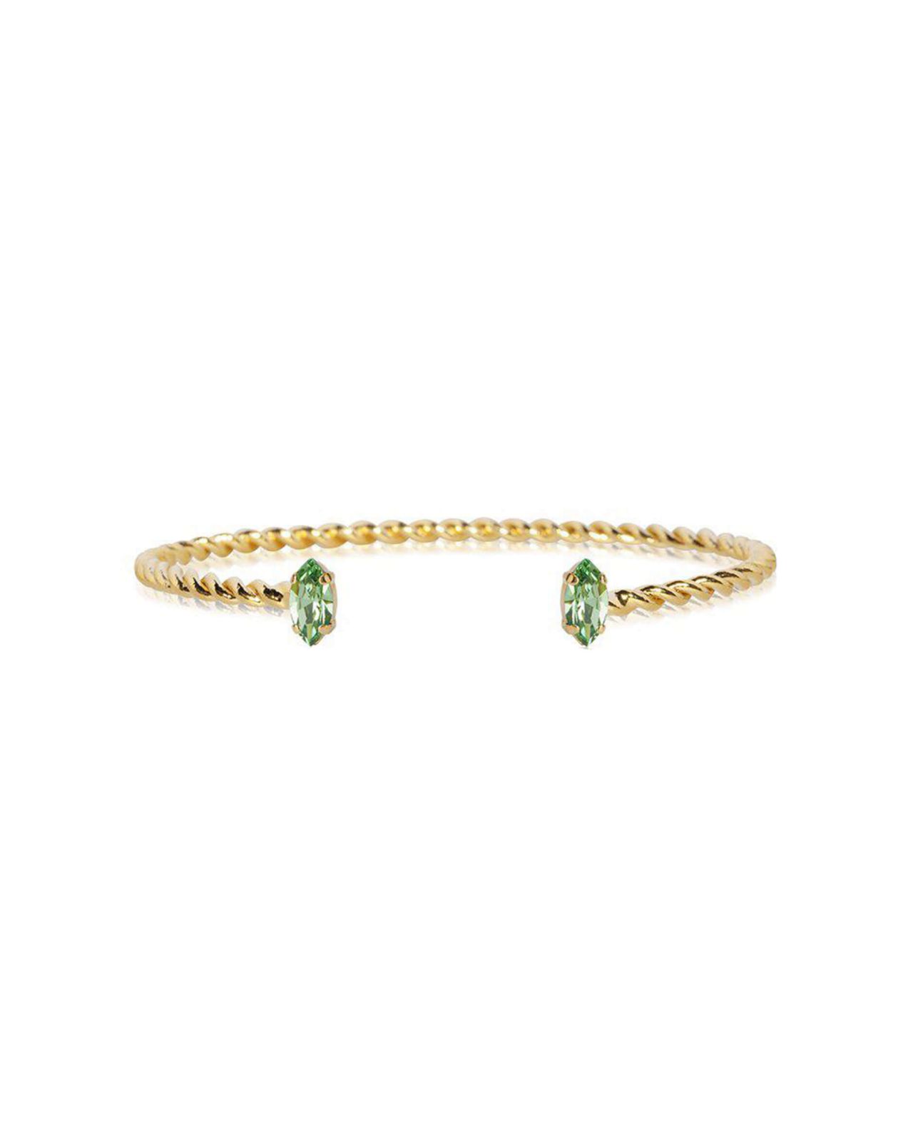 Petite Navette armband peridot