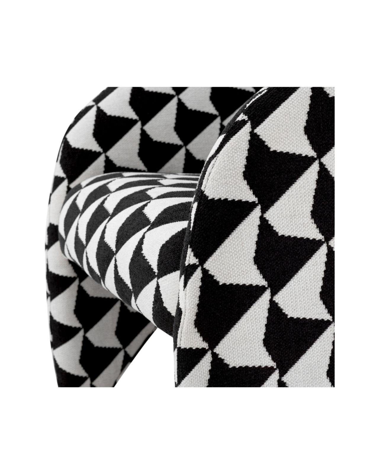 Toledo fåtölj zenith black and white