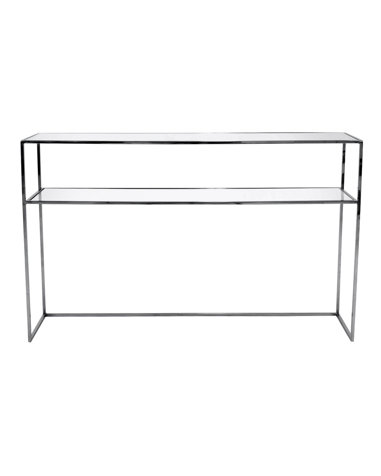 Gazelle console table black chrome