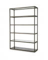 Bethesda Shelving Unit Bronze / Glass