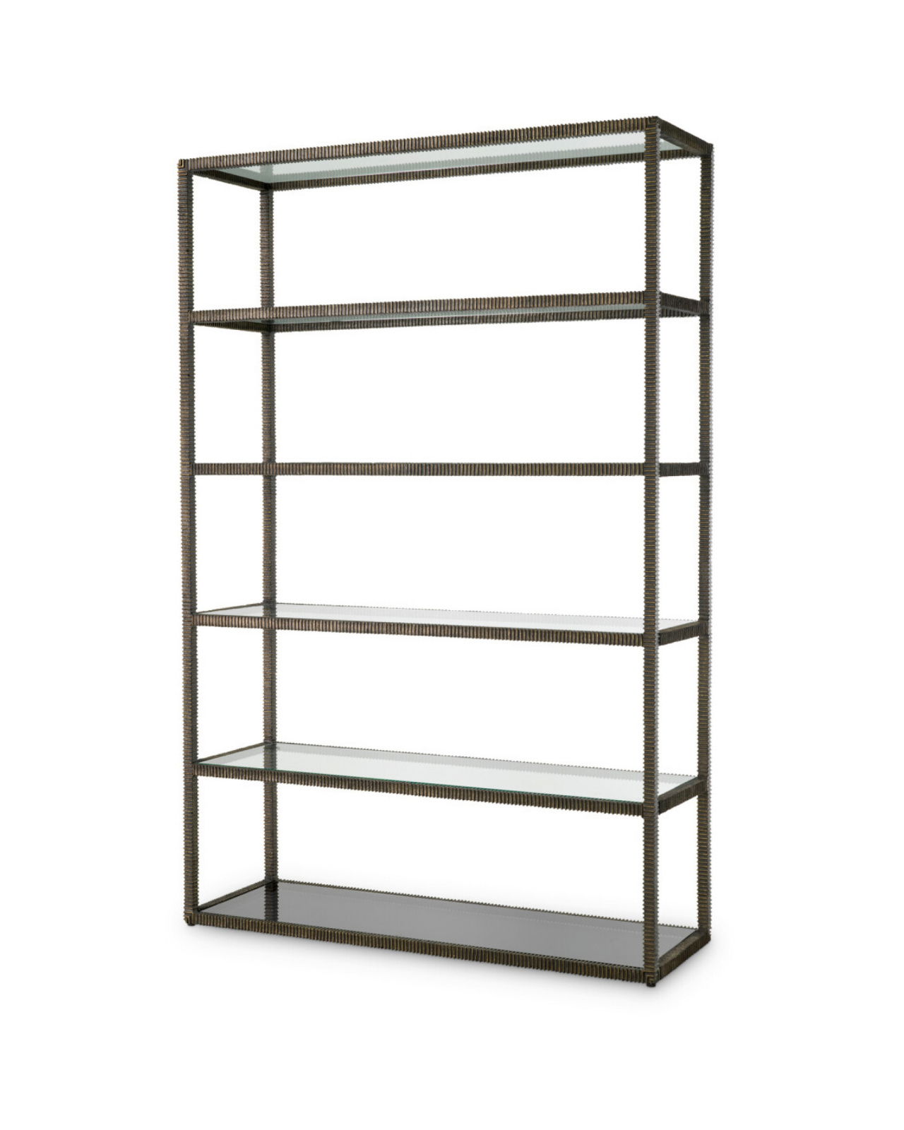 Bethesda Shelving Unit Bronze / Glass