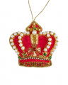 George Crown Ornament Red