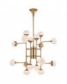 Fleming Chandelier Aged Brass