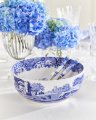 Blue Italian serving bowl blue/white