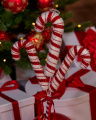 Wilma Zuurstok Trio Kerstdecoratie Wit/Rood