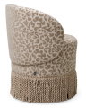 Greer matstol Harley leopard beige