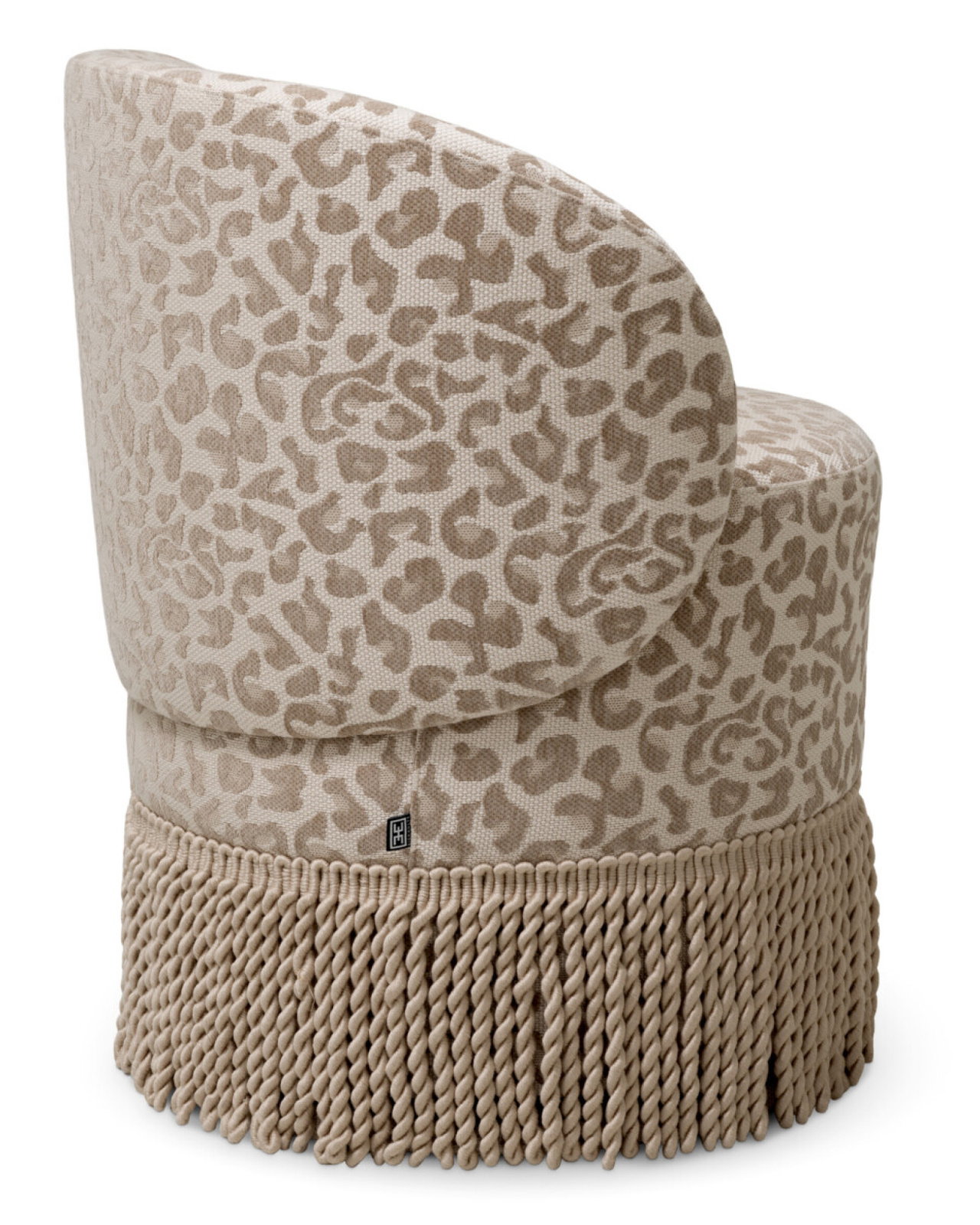 Greer matstol Harley leopard beige