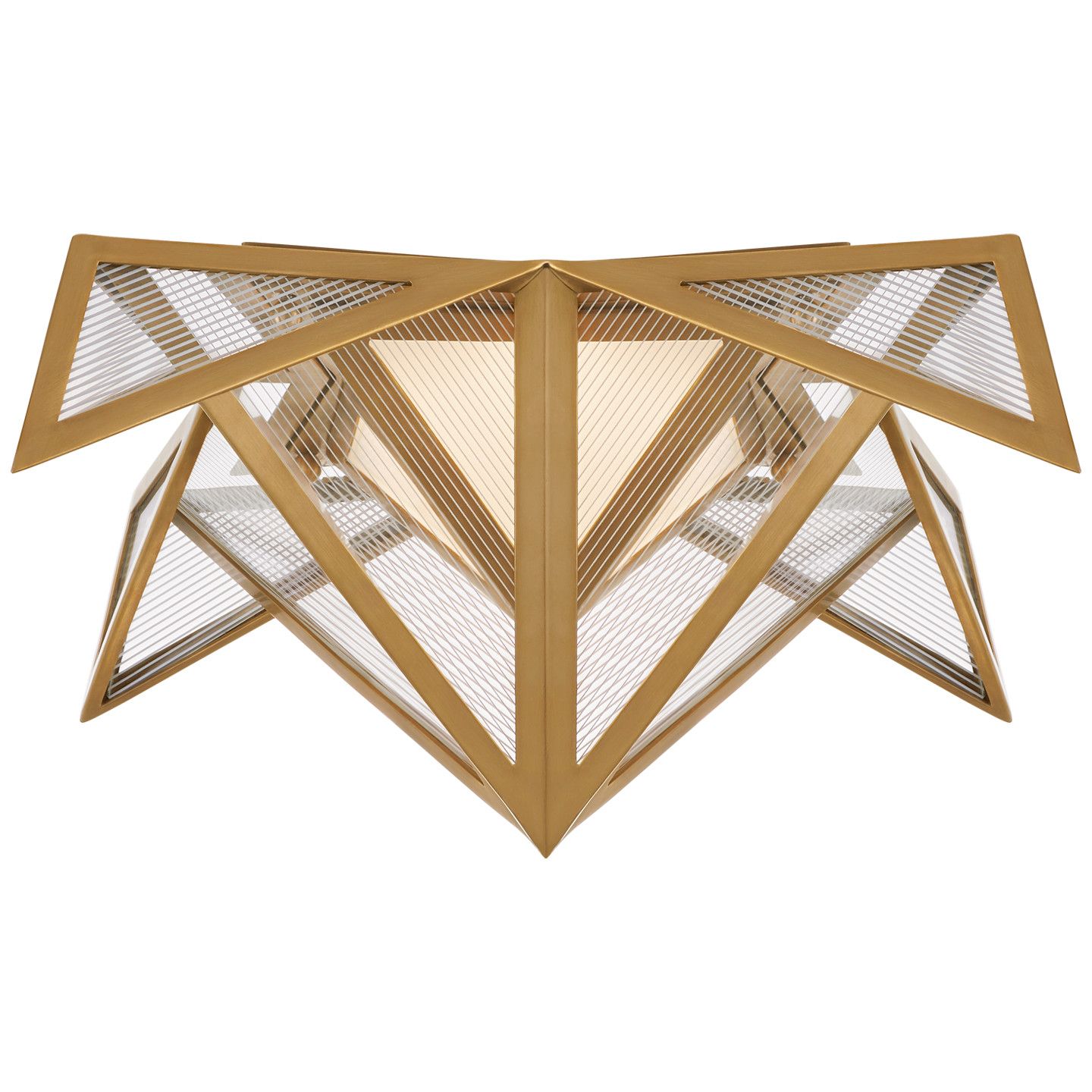 Ori Small Flush Antique-Burnished Brass