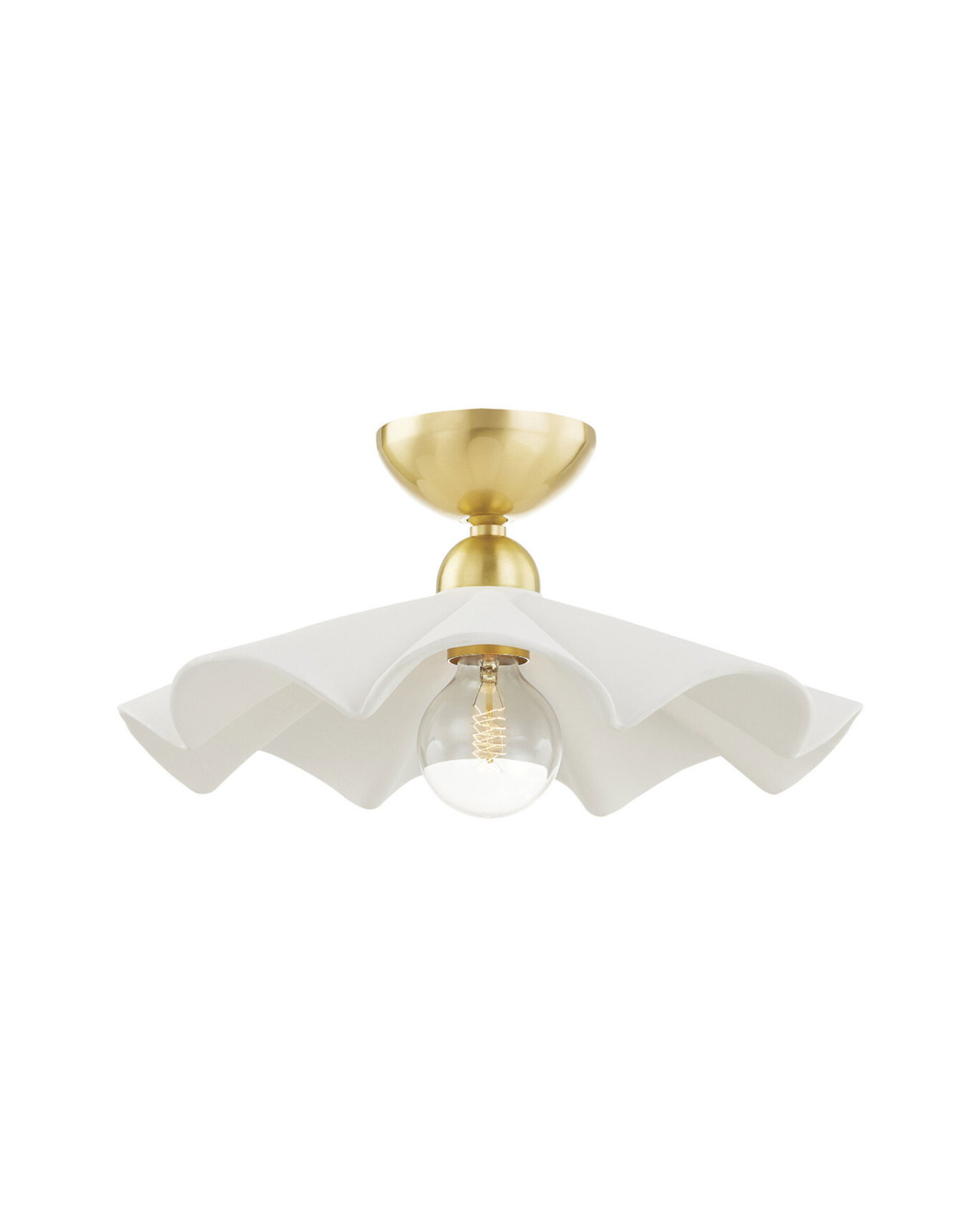 Maisie taklampe antikk messing