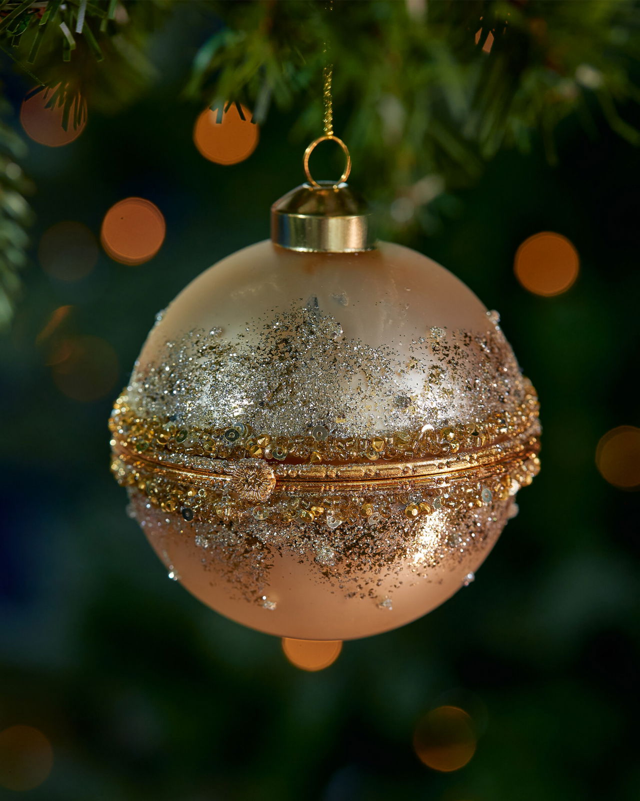 Tyne julkula öppningsbar guld 9cm