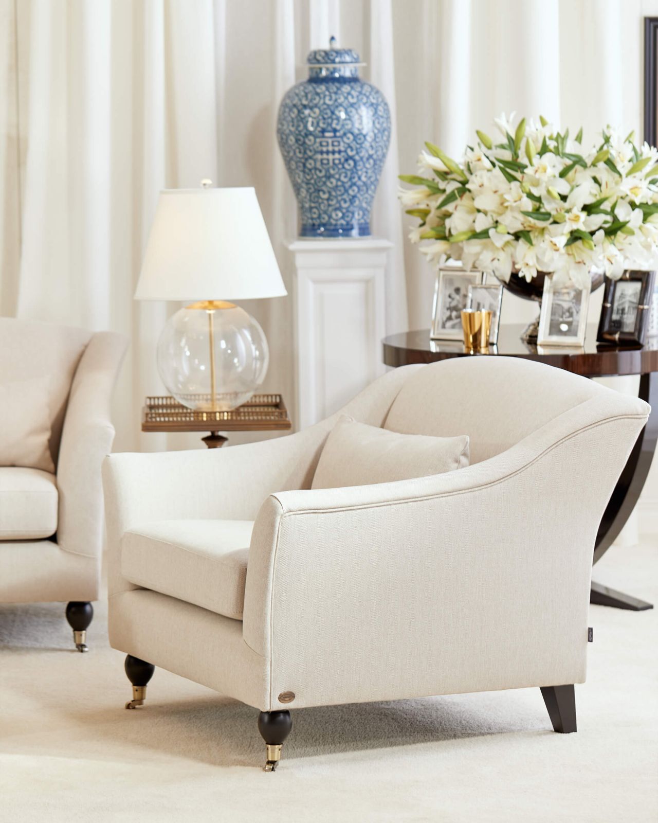 Dorchester fåtölj sand