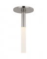 Rousseau Monopoint Flush Mount Polished Nickel