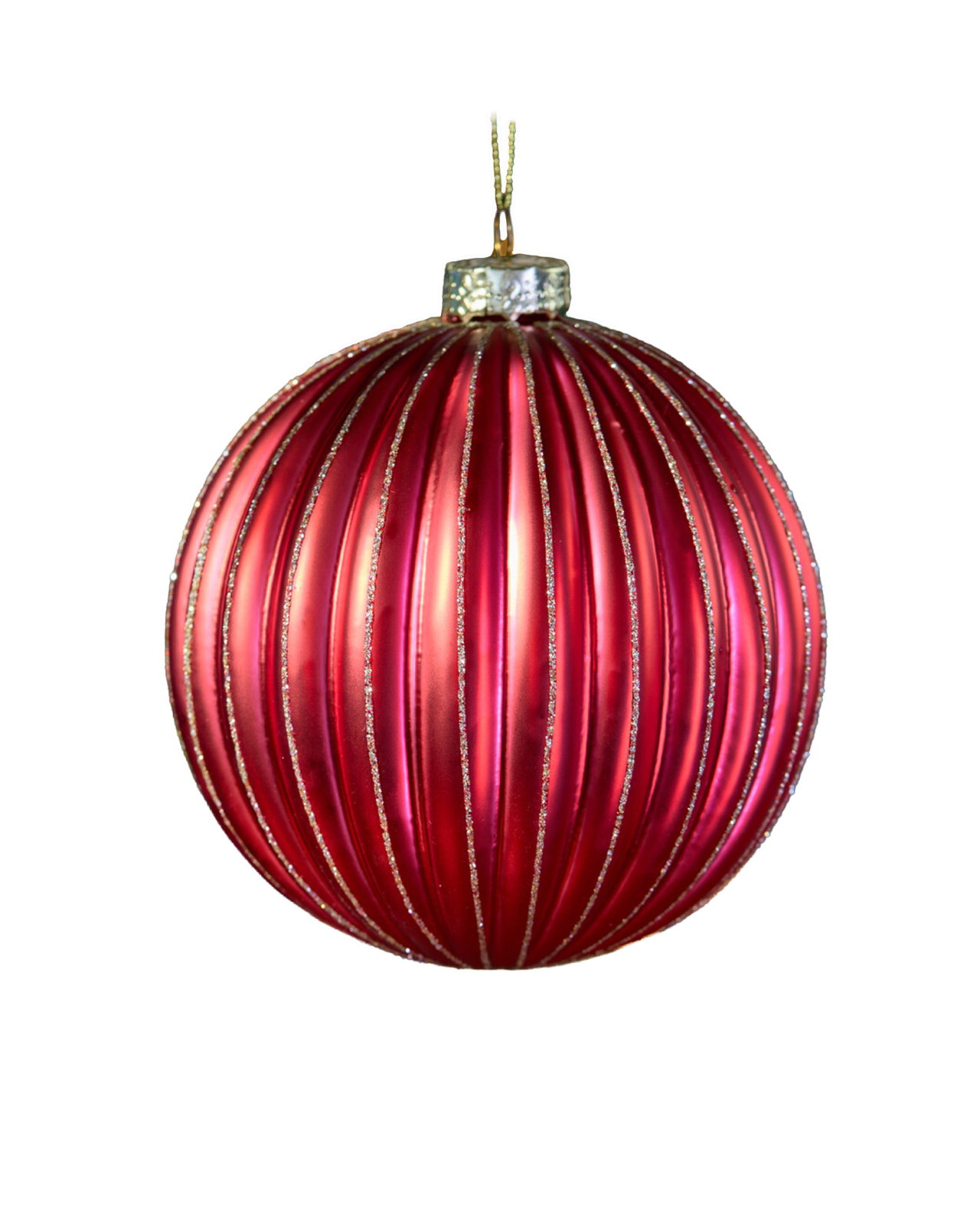 Cordelia Weihnachtskugel Rot 12 cm