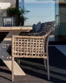 Santa Monica leunstoel met Cross eettafel