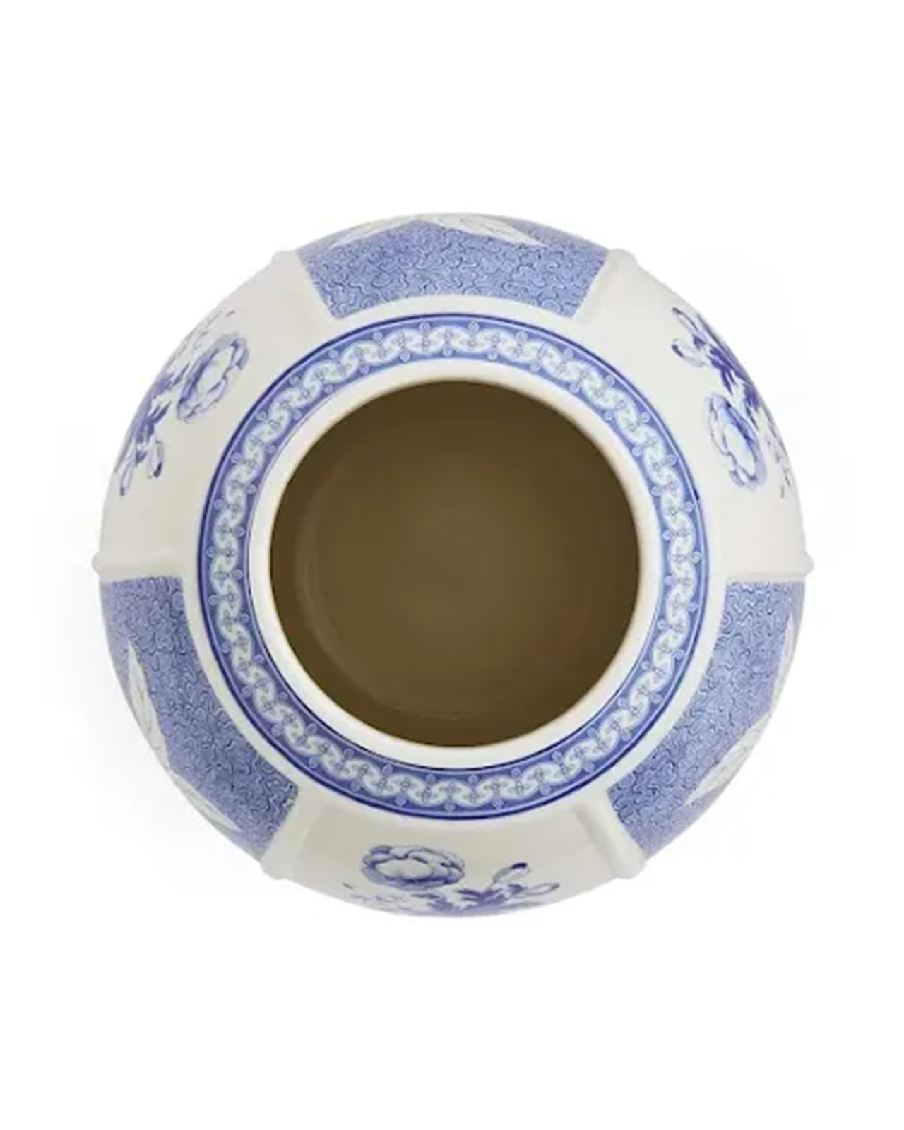 Blue Italian vase British Flowers