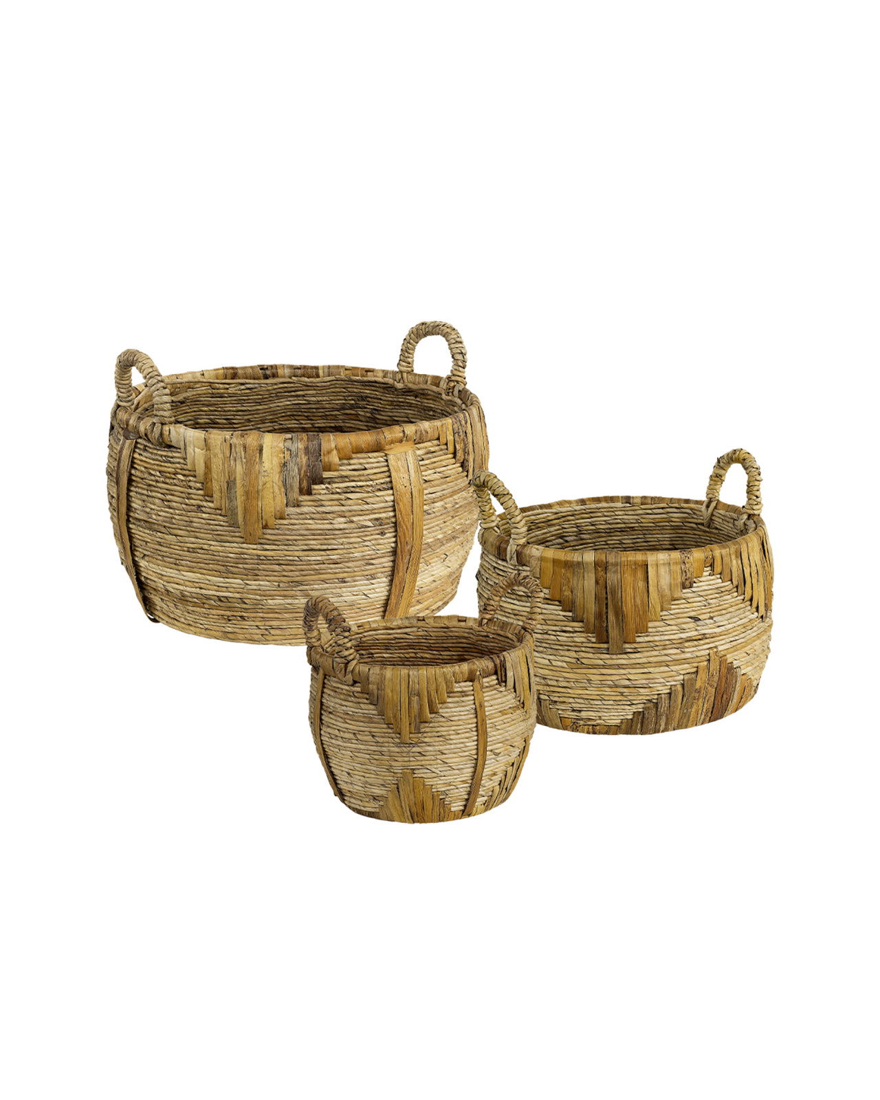 Cesto Basket Natural 3-pack