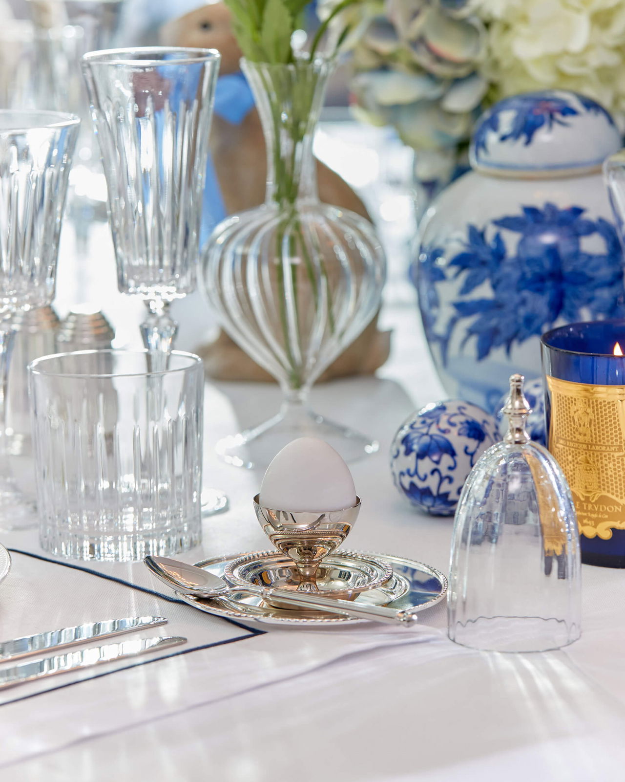 Amandine äggkopp silver