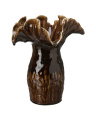 Jade vase brun