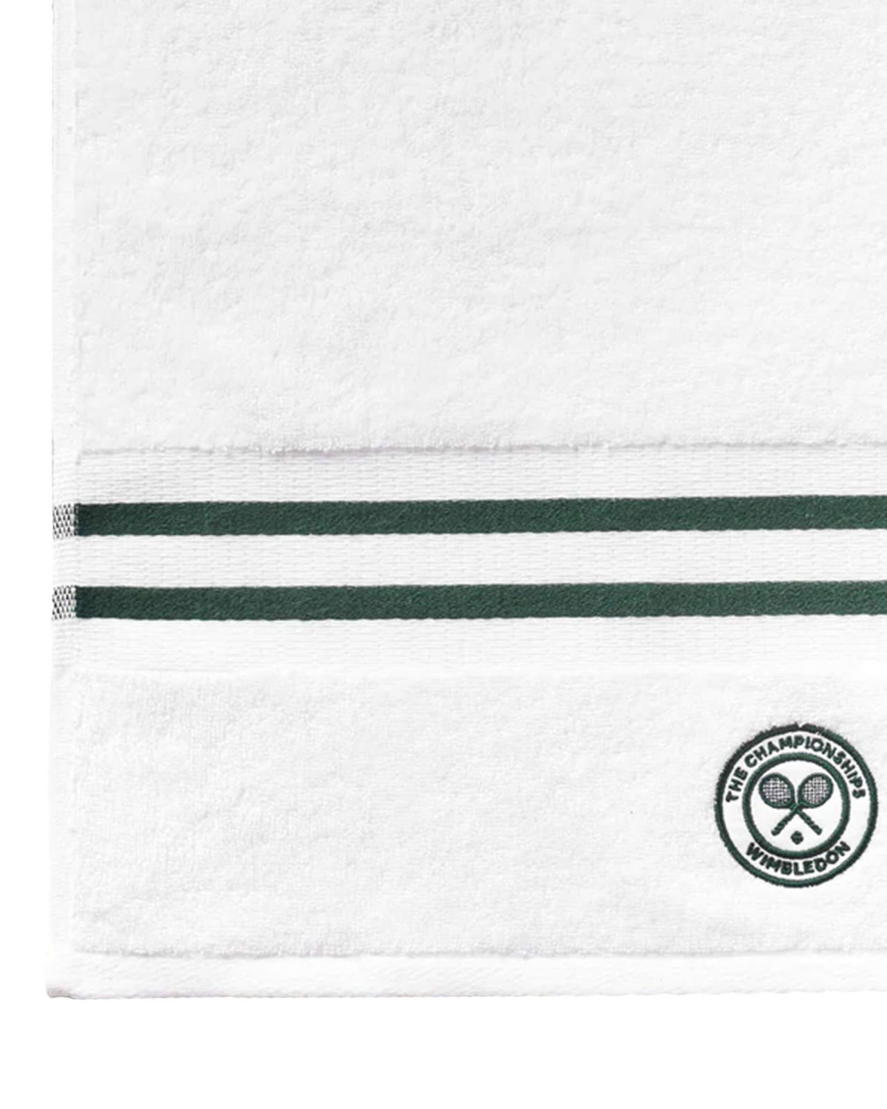 Wimbledon Baseline Stripe handduk grön 2-set