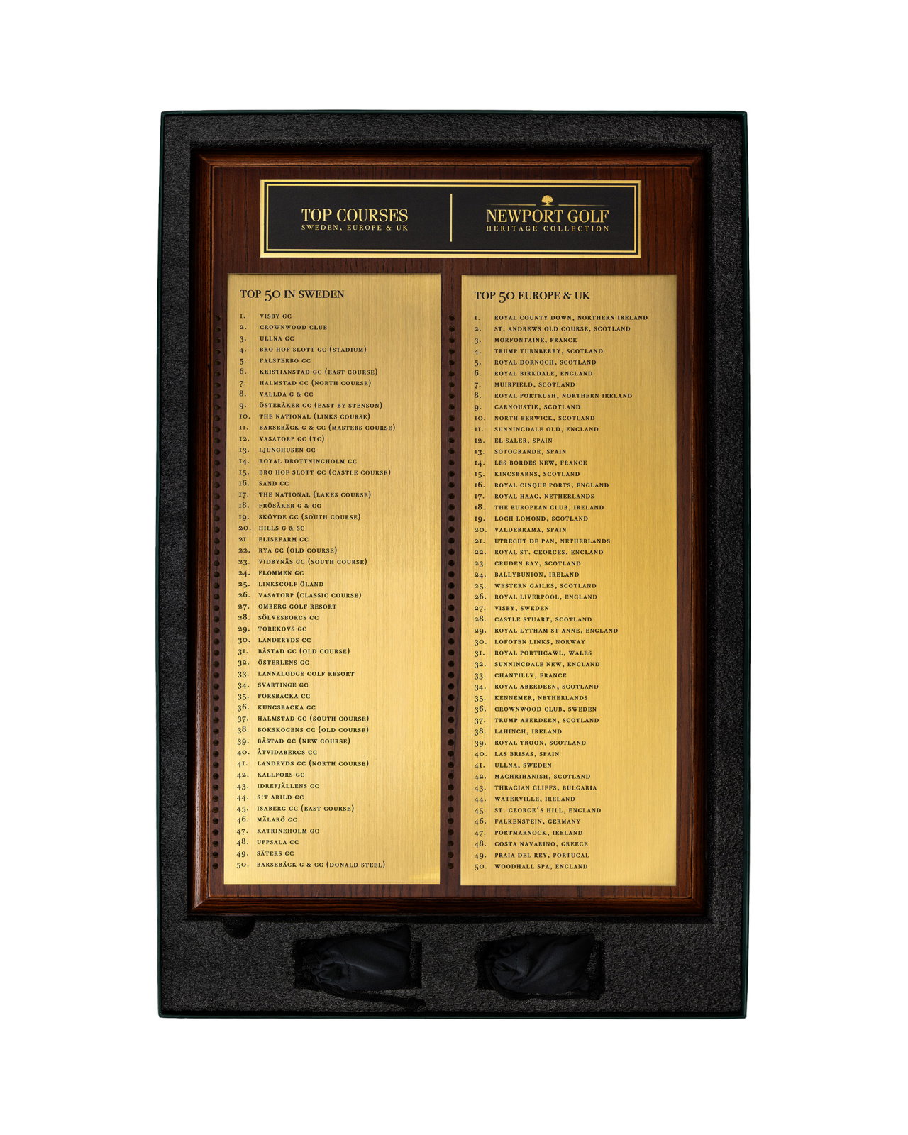 Prestige 50 golf courses