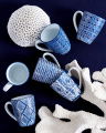 Capri Azzurra Mugs Blue/White 6-pack