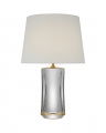Figlia 28" Cordless V-Cut Round Table Lamp Crystal