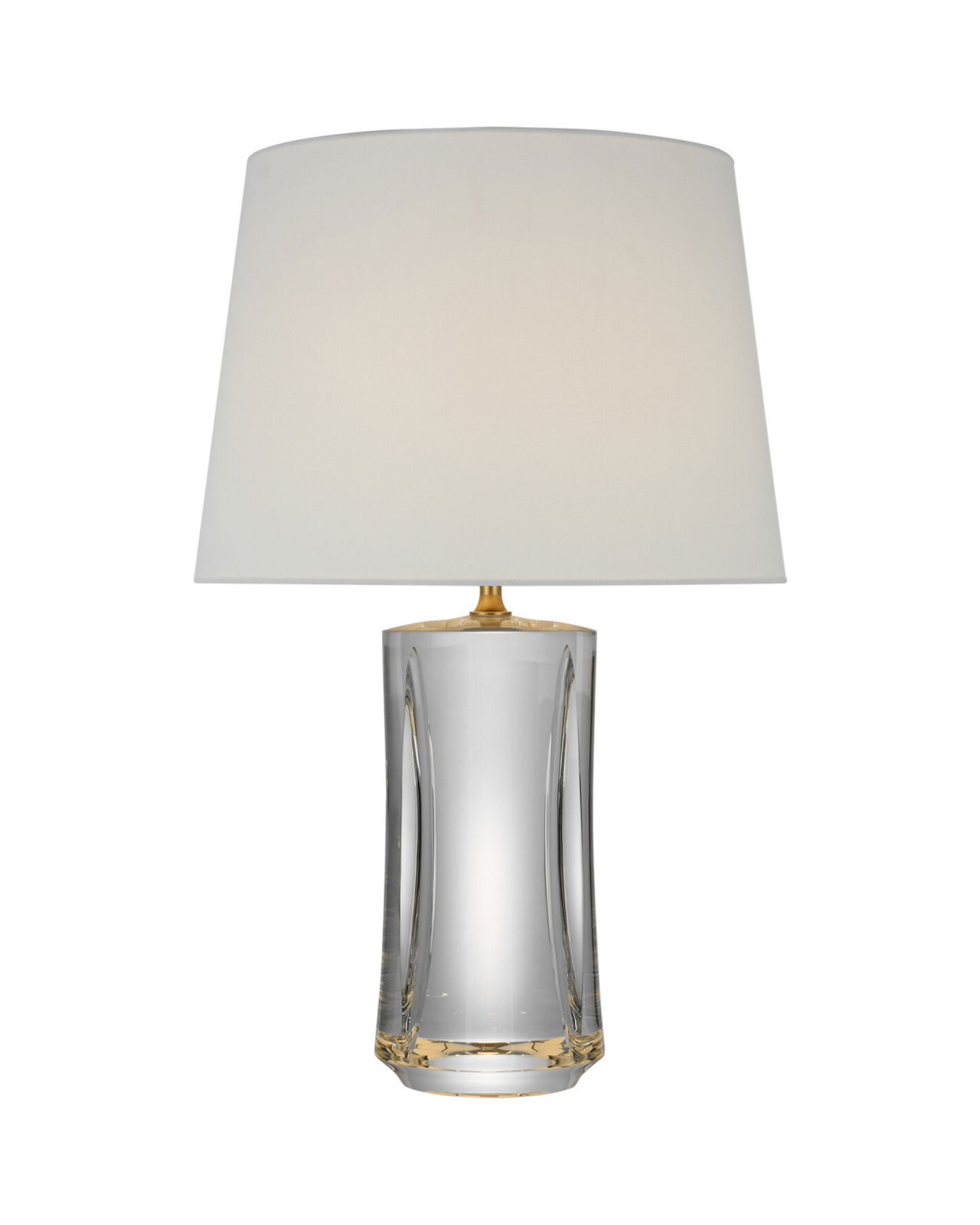 Figlia 28" Cordless V-Cut Round Table Lamp Crystal
