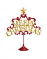 Merry Christmas Decoration Red/Gold