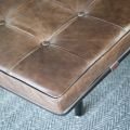 Princetown Leather Bench Chocolate Brown