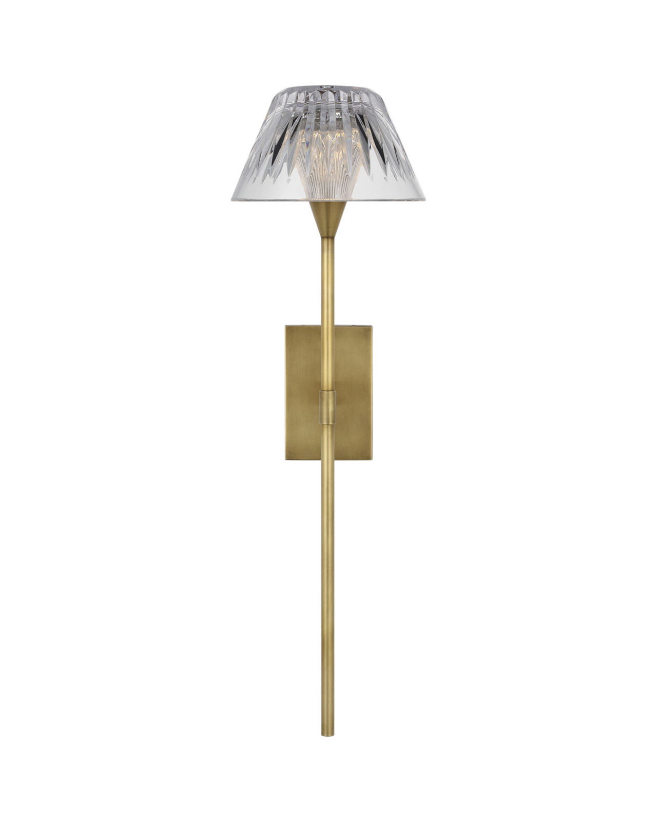 Blaze 19" Tail Sconce Natural Brass