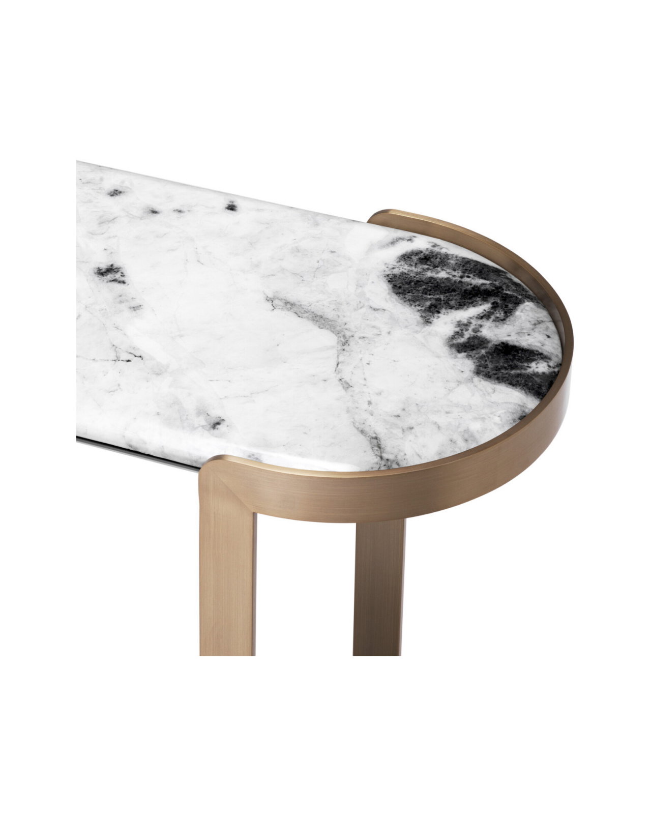 Fabio Console Table Brushed Brass