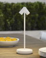 Doppia Accent Rechargeable Table Lamp Matte White
